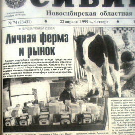 Сельскохозяйственное производство Новосибирской области в конце XX – начале XXI в.: факторы и динамика трансформации